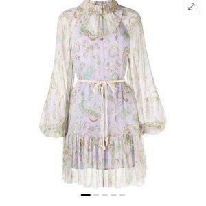 NWT Alemais purple paisley dress